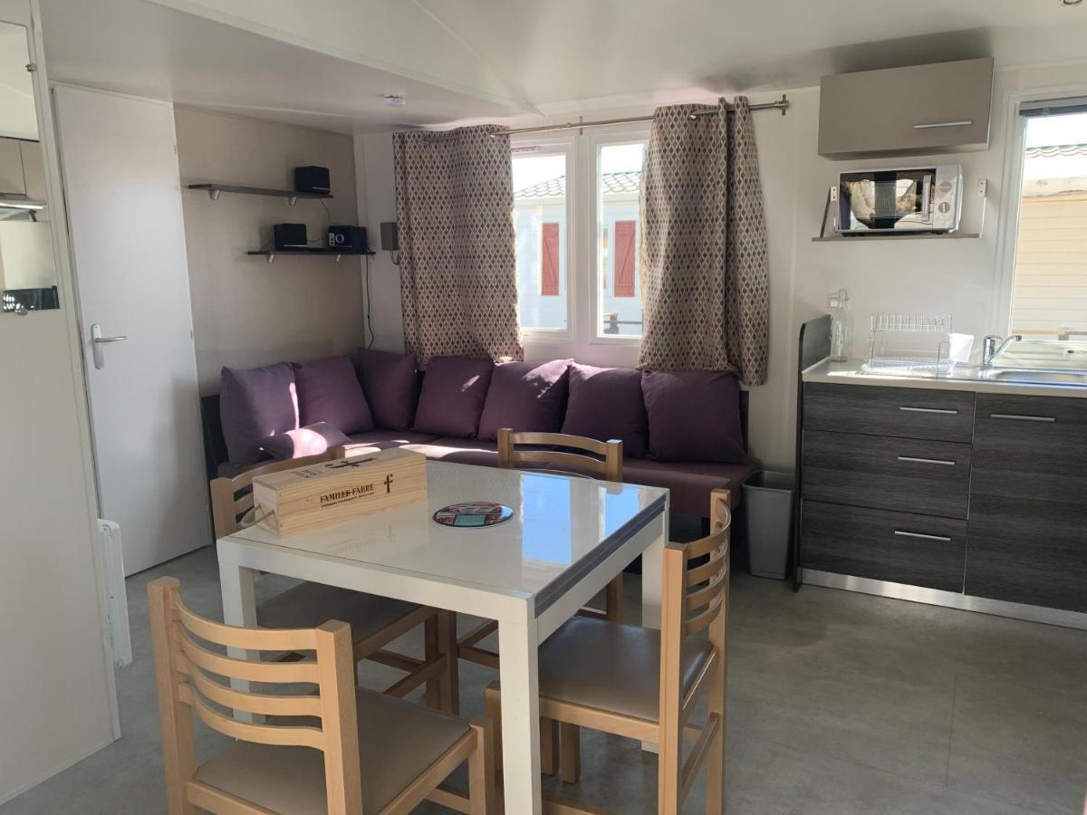 Mobilhome Vias Plage Dans Camping Экстерьер фото
