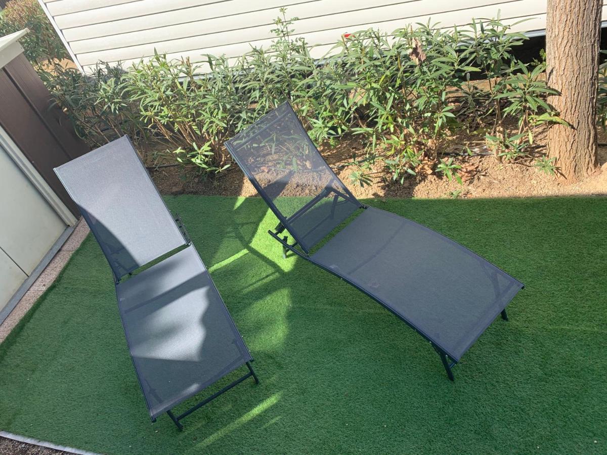 Mobilhome Vias Plage Dans Camping Экстерьер фото