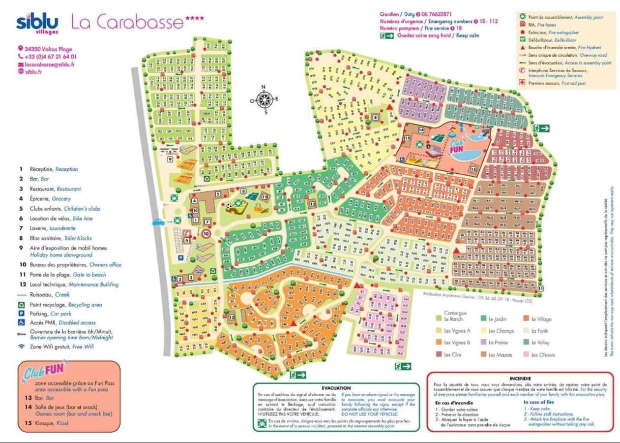 Mobilhome Vias Plage Dans Camping Экстерьер фото