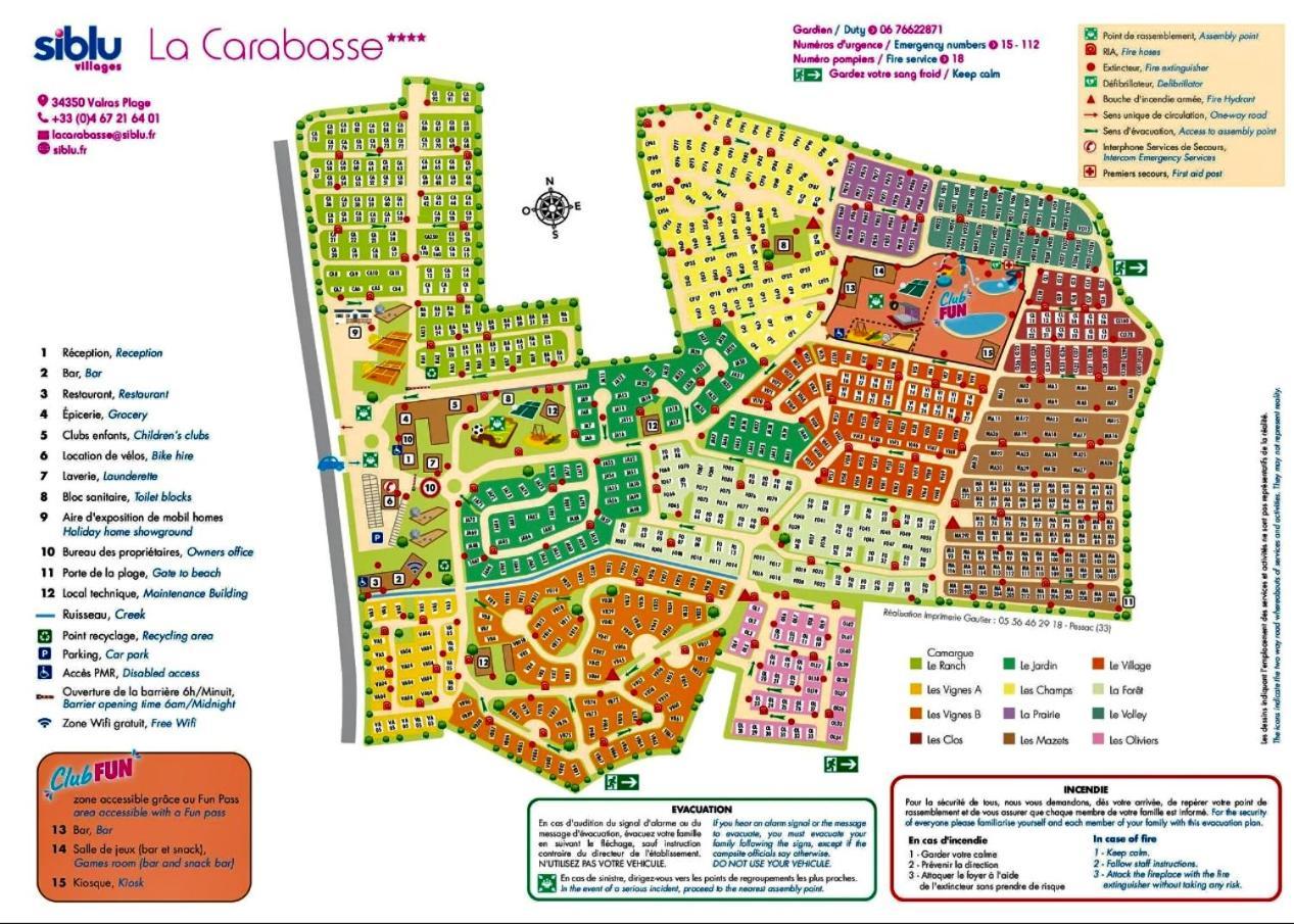 Mobilhome Vias Plage Dans Camping Экстерьер фото