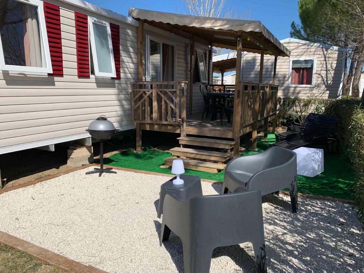 Mobilhome Vias Plage Dans Camping Экстерьер фото